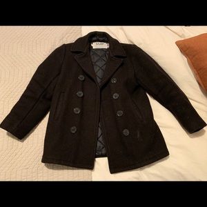 Navy Wool Peacoat